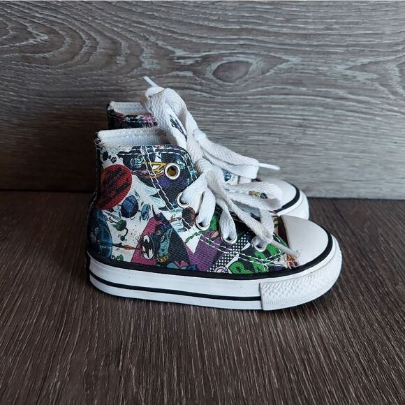 Converse Infant Toddler DC Batman High Top Sneaker Size 4 - Picture 1 of 10
